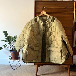 The Frankie Shop  Teddy oversized quilted jacket